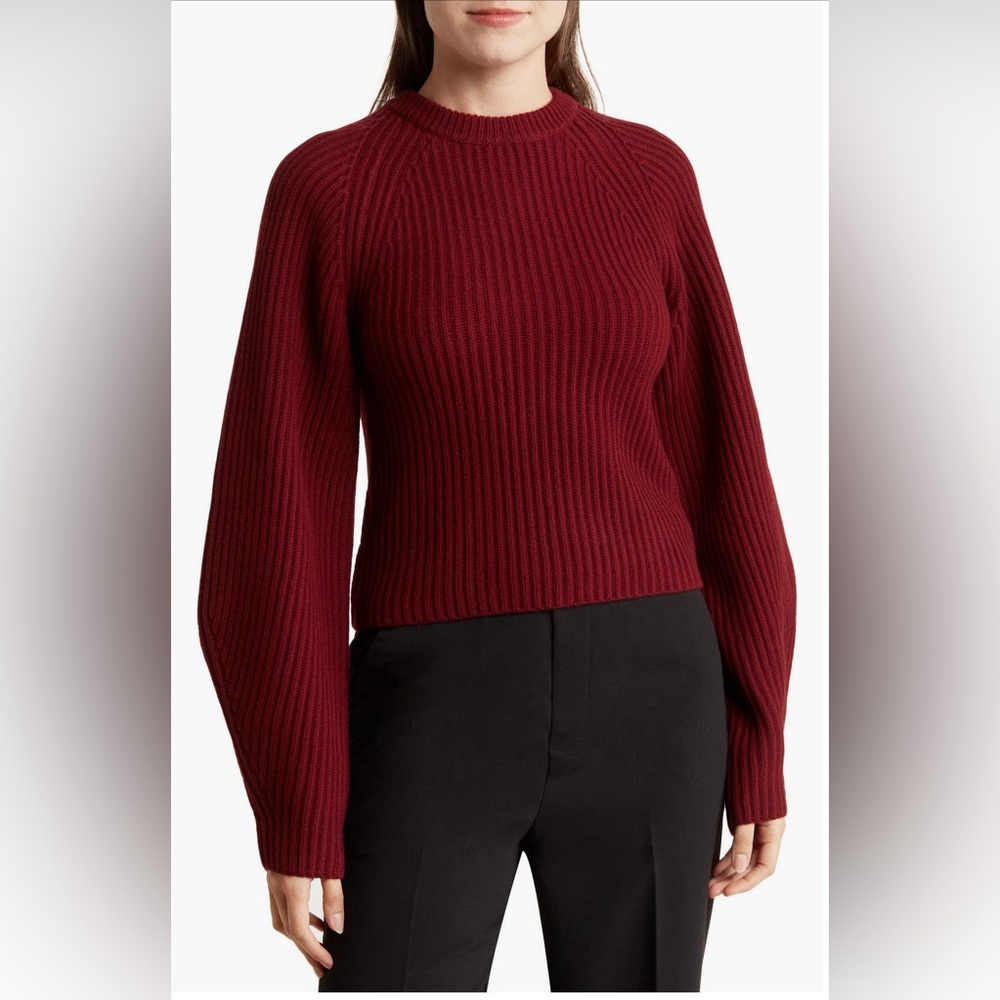 Theory crewneck stretch merino wool t Sweater